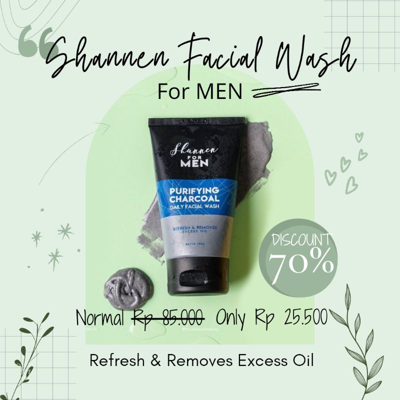 Shannen facial wash for MEN 100g