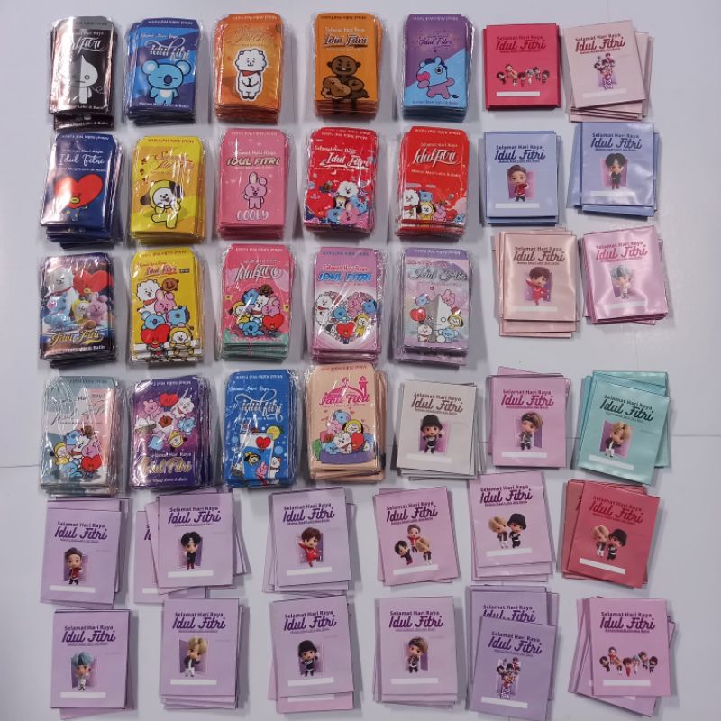

Amplop Lebaran Karakter BT21 BTS TINYTAN dan NCT Kartun Korea KPOP