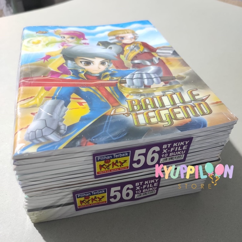 

1pak (10pcs) Buku Tulis Kiky 56 Lembar / Buku tulis X FILES sekolah TK SD SMP SMA Murah Grosir alat tulis