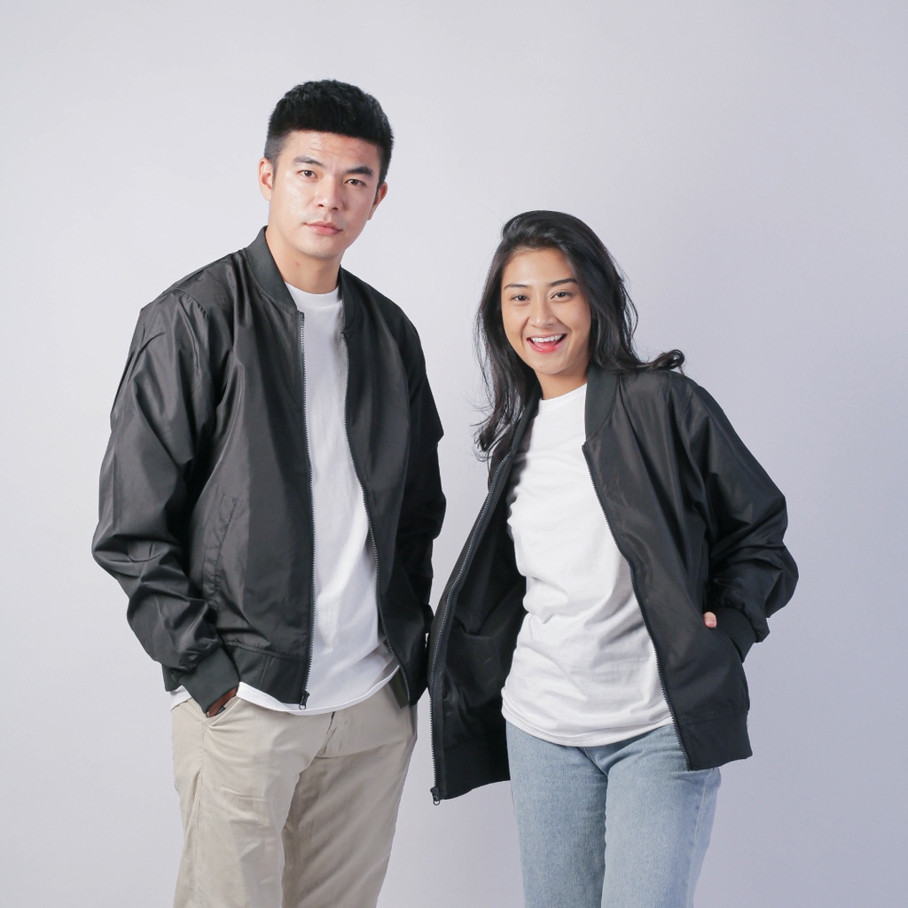 Jaket Polos Bomber Jacket New States Apparel 9830 Tahan Air Bahan Premium Dan Berkualitas