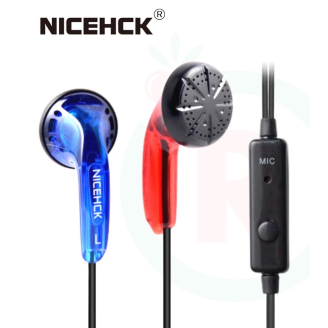 NICEHCK Traceless earbud stereo BASS HEAD 32Ohms music telfon earphone mic