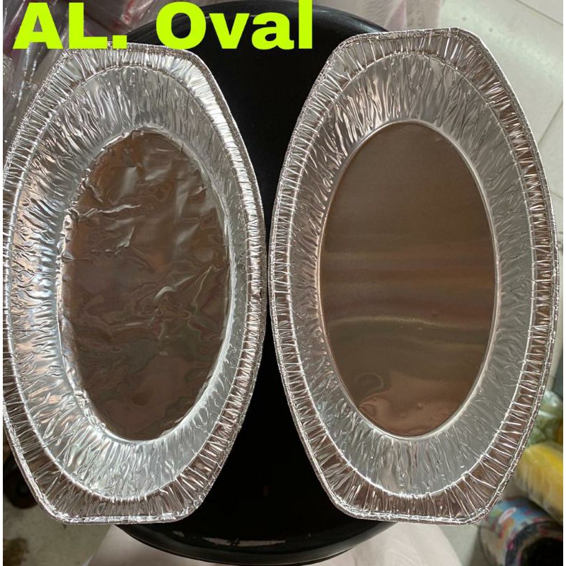 wadah aluminium foil oval OV-522 / loyang aluminium foil oval besar