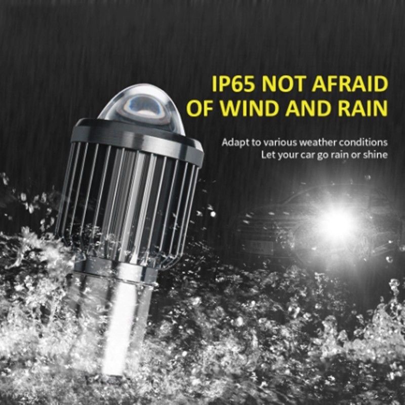 Lampu Bohlam Depan Led H4 Hi Low 18 watt lampu sorot Laser 2 warna Putih Kuning Bohlam Led H4