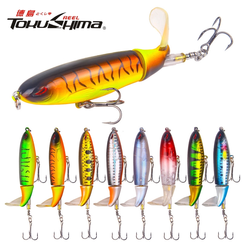 13g/10 cm Fishing Lure Kualitas Whopper Plopper Ikan Kecil Lure 3D Mata Plastik Umpan Keras