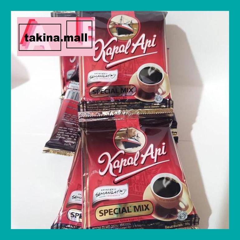 

Koptakk0 Kopi Kapal Api Special Mix Sachet Kopi+Gula 25Gr X 10 Sachet Tak05Sc