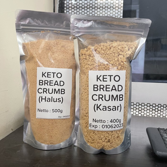 

BISA COD Keto Bread Crumb Tepung Roti Panir Rendah Karbo Aman Diabetes - Kasar