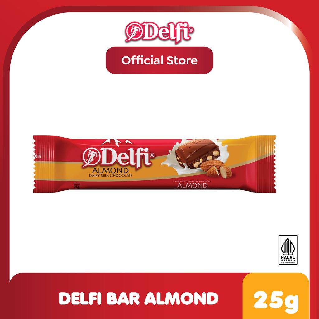 

Delfi Cokelat Bar Almond 25 g