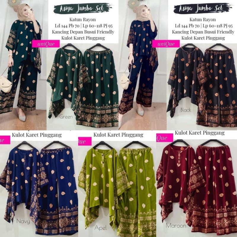 PROMO !! SETELAN WAKA NIYARA ASIYA ANACI ANDERA JUMBO SET ORIGINAL BY UNIQUE SANCAKA ONE SET WAKA BEST SELLER