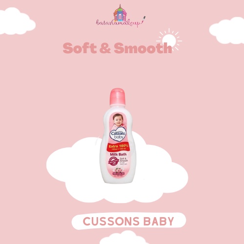 Cussons Baby Milk Bath / Hair&amp;Body Wash /Sabun Madi Cair Bayi/Cusson Sabun Susu Cair 100ml + 100ml Isi Hemat