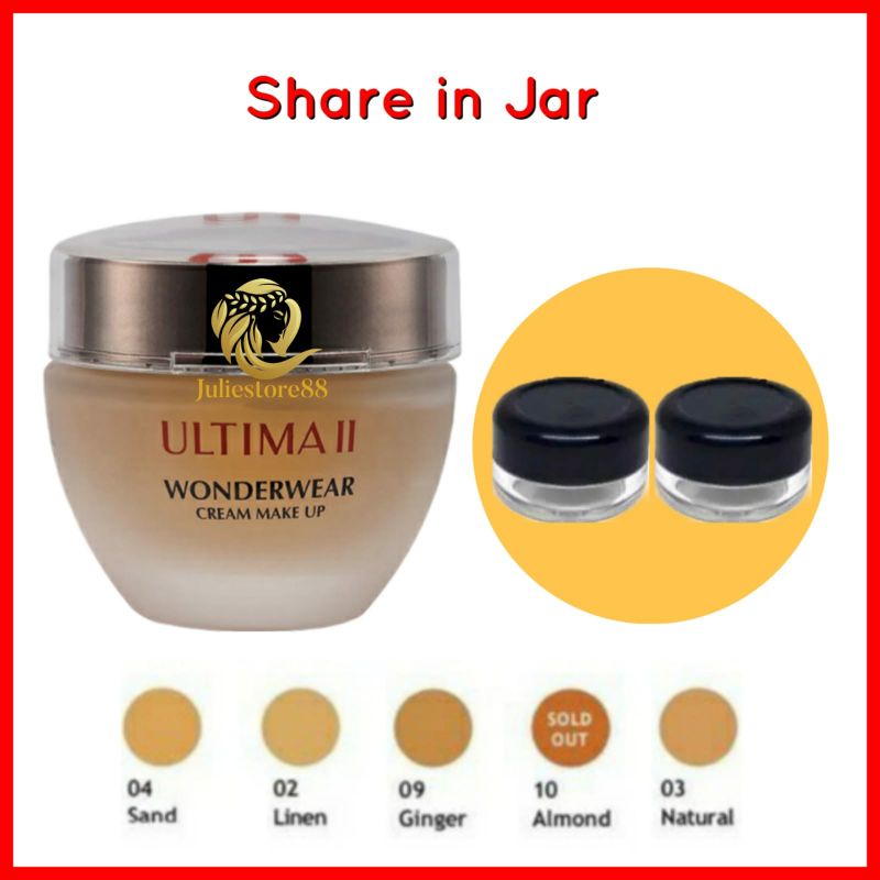 (SHARE IN JAR) ULTIMA II WonderWear Cream Make Up