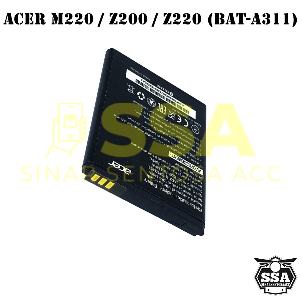 Baterai Original OEM Acer M220 Z200 Z220 BAT-A311 GOJEK BATA311 BAT A311 Z2 HP Ori Battery Batrai Batre Batu Batere GARANSI AWET MURAH