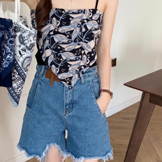 *IMPORT* Tank Top BKK / Crop Top Model Bandana Vintage / Retro