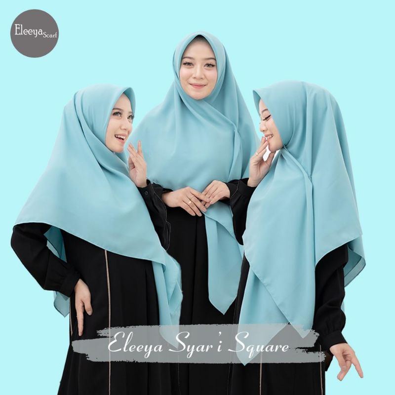 HIJAB SEGIEMPAT SYARI 130 x 130 || ELEEYA ORIGINAL