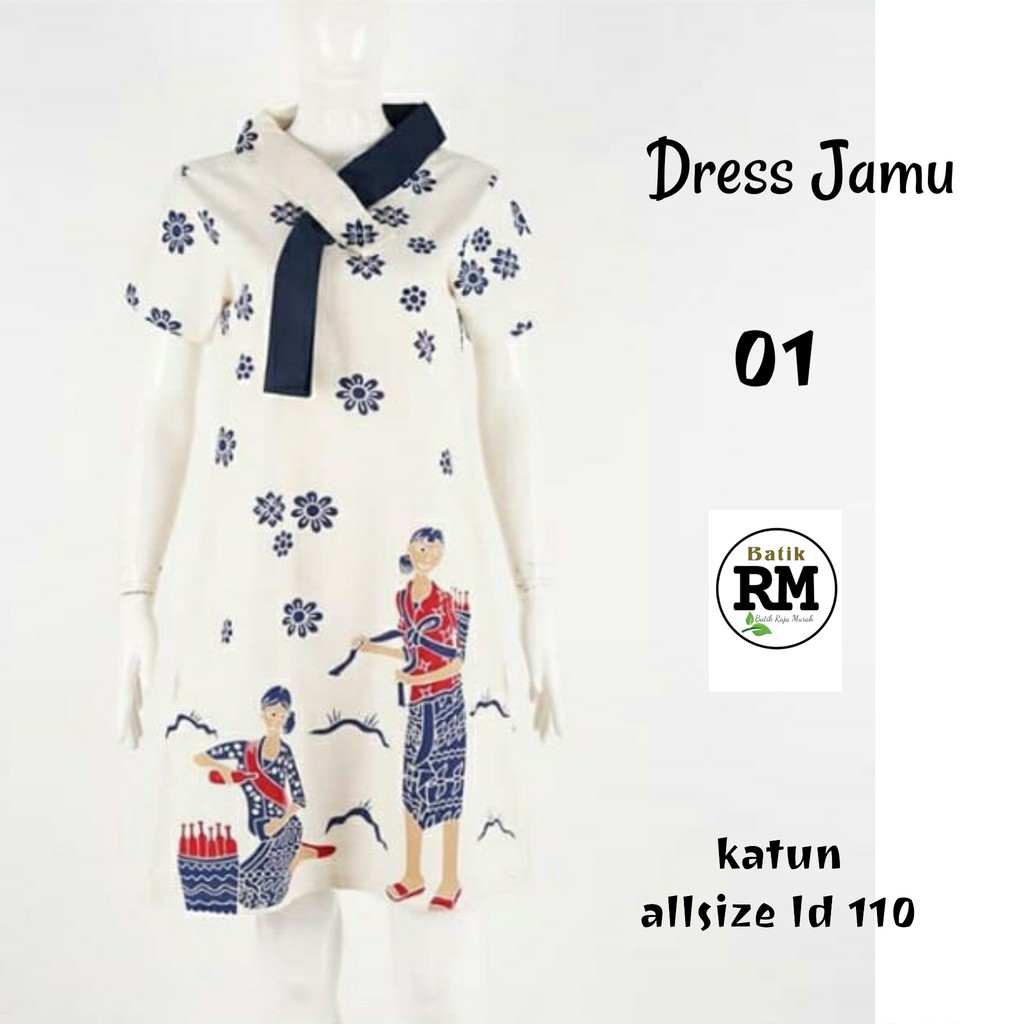 Dress jamu ori batik solo