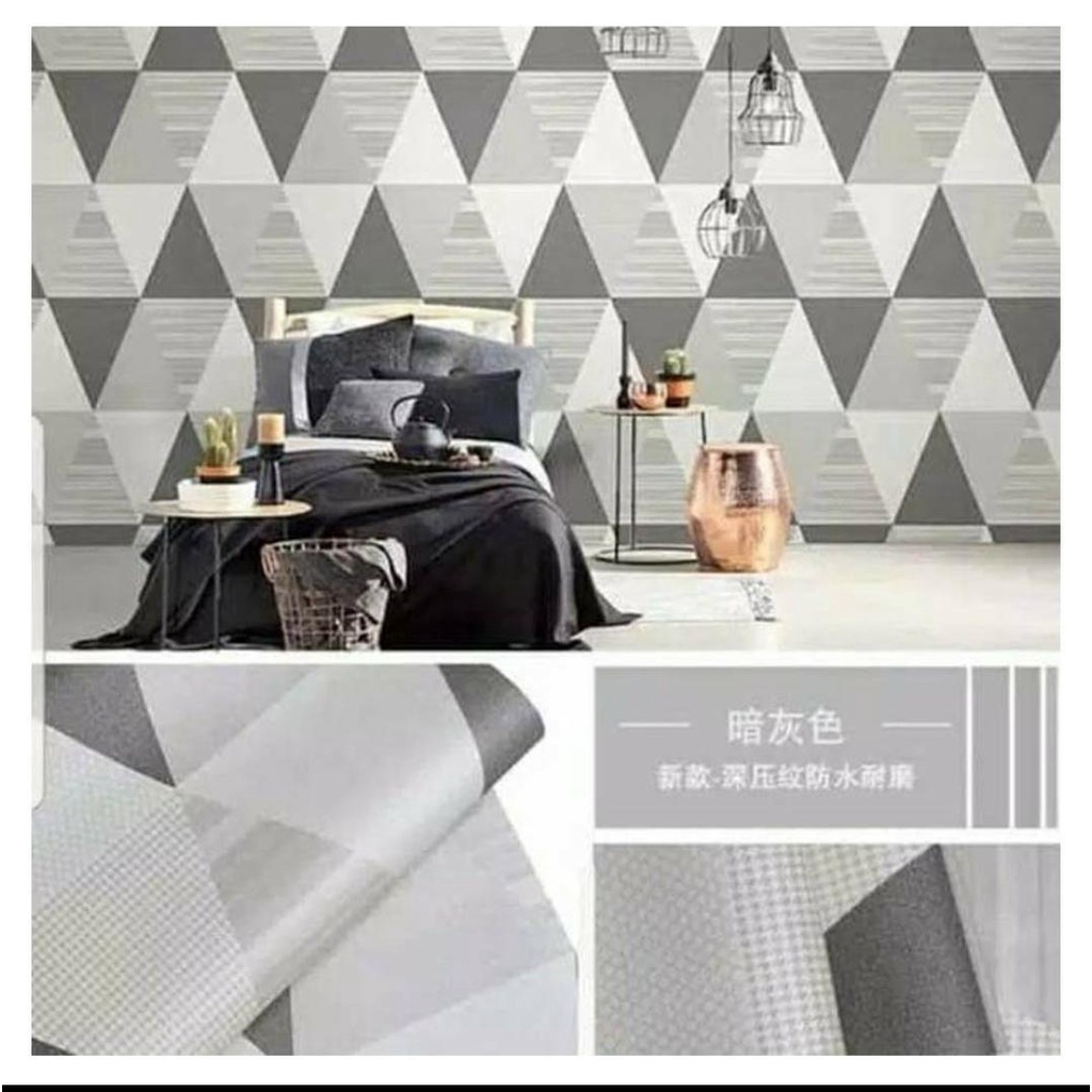 Wallpaper Paket 5 Roll Wallpaper Dinding / Stiker Dinding Anti Air / Walpaper Dinding Kamar Tidur G5