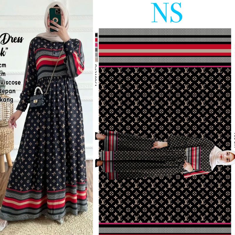 GAMIS RAYON MOTIF LV KEKINIAN