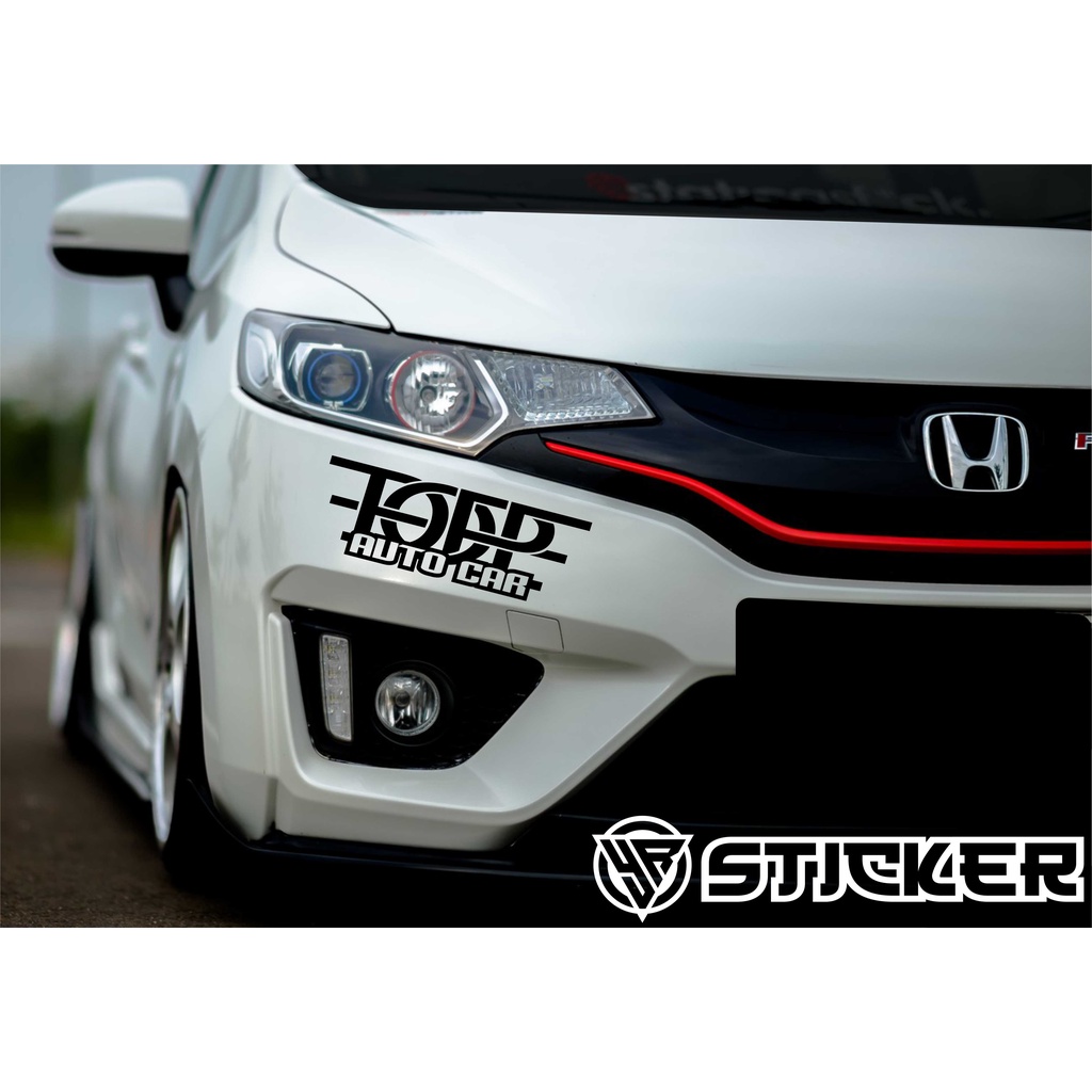 cuting stiker custom mobil bemper depan mobil universal