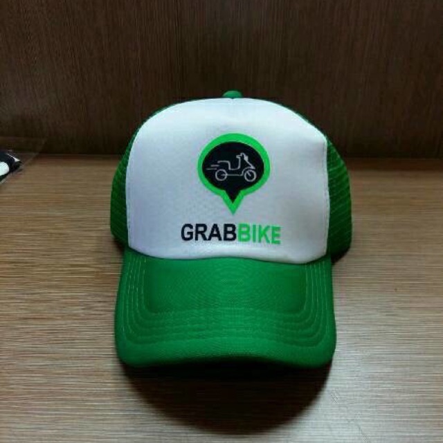 Topi Trucker Grab bike hijau