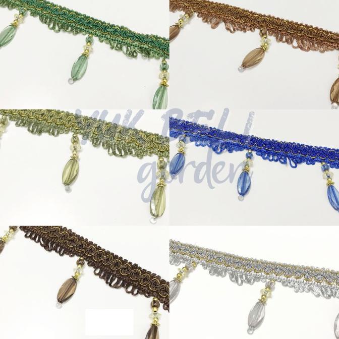 HIASAN RENDA GORDEN / RENDA GORDEN / RENDA BELIMBING (1 ROLL)