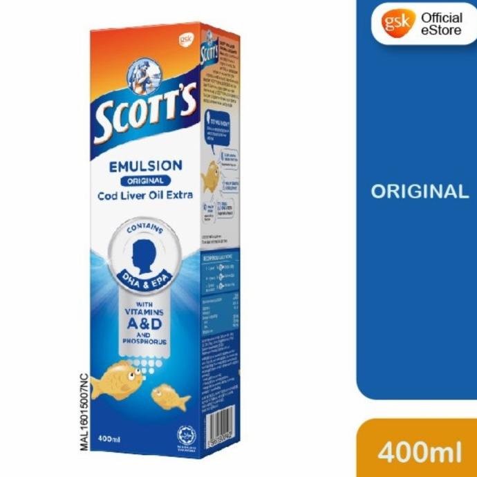 

#####] Scott's Emulsion Original Malaysia 400ml - Scotts Scott Putih