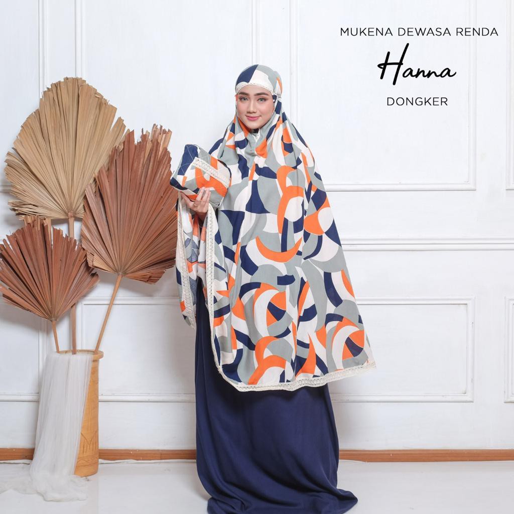 PUSAT MUKENA TASIK - MUKENA RENDA DEWASA MOTIF HANA