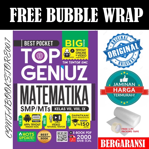 BUKU GENIUZ MATEMATIKA SMP MTS   TOP GENIUZ MATEMATIKA SMP