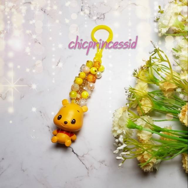 Bagcharm Winnie the Pooh Disney gantungan tas