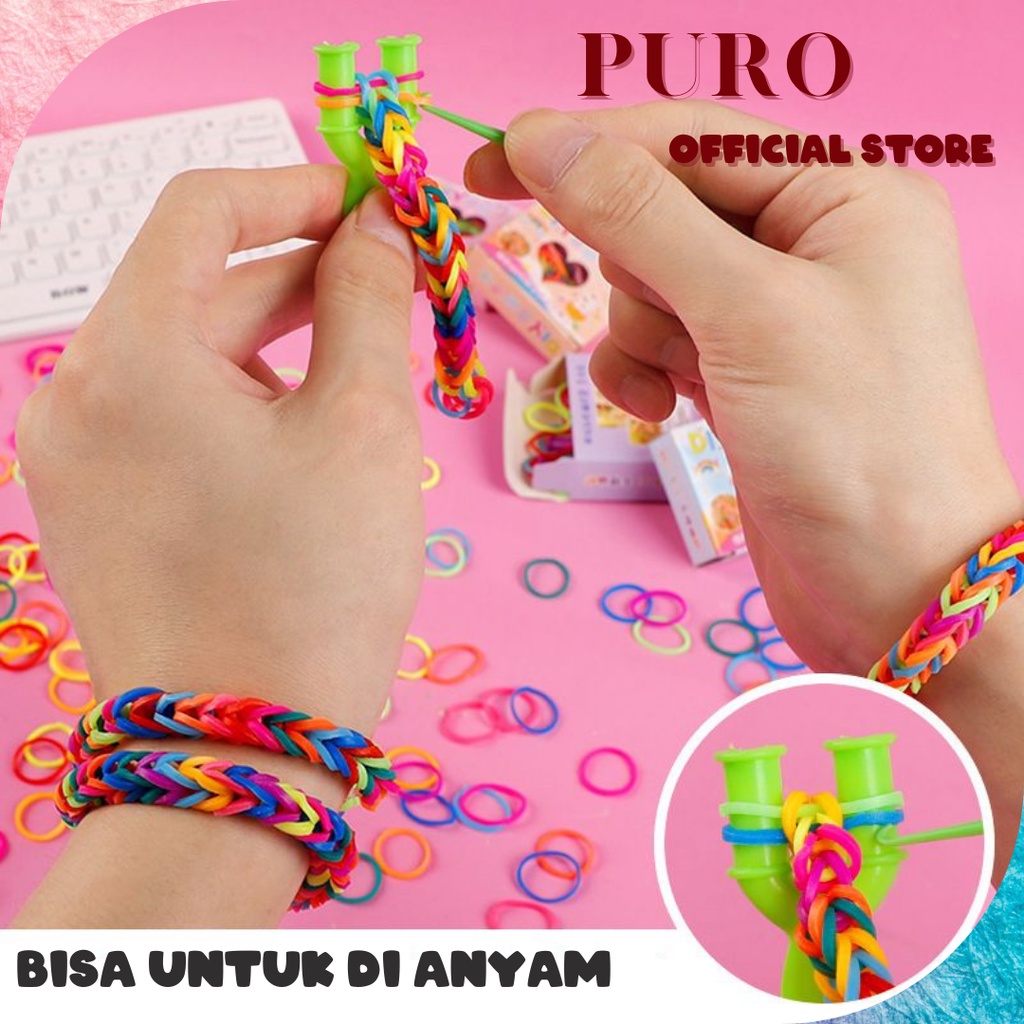 Karet Jepang / Karet Anyam / Karet Loomband / Korean Style Impor / Ikat Rambut