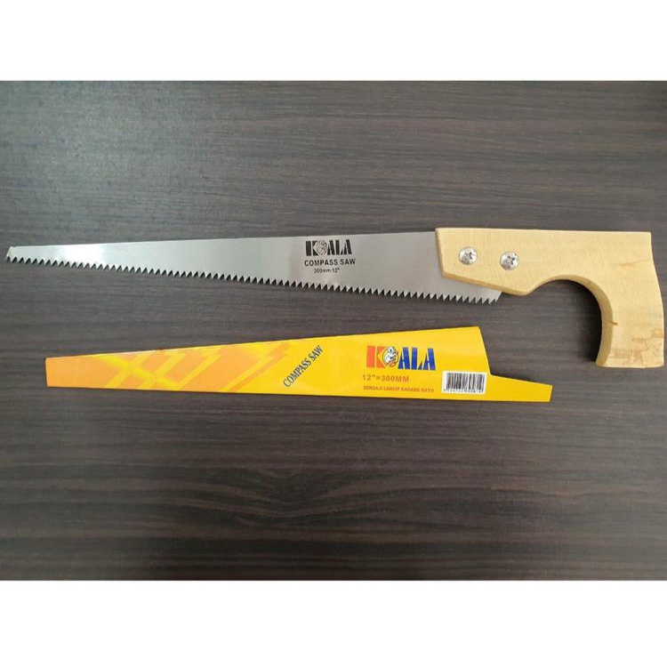 GERGAJI RUNCING 12&quot; KOALA/GERGAJI RUNCING/COMPASS SAW / GERGAJI LANCIP RUNCING/Gergaji Runcing Magic Folding Saw Potong Dahan Kayu Triplek KOALA 12&quot;