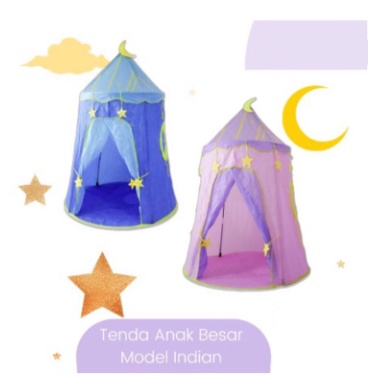 Tenda Anak Model Castle Mongolian Warna Warni Tenda Mainan Anak Tenda Portable