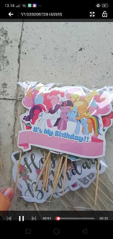 Cake Topper Lol ( 1set Isi 11pcs)