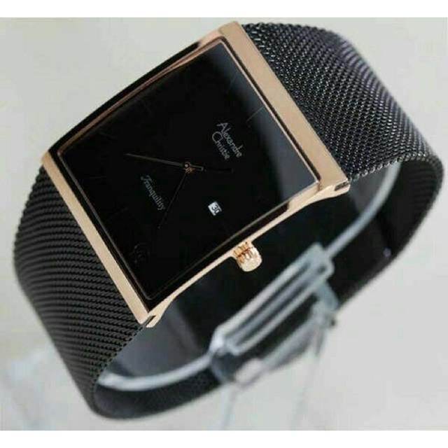 Jam Tangan Pria/Cowok Alexandre Christie AC 8333 Black Rosegold.Original Garansi Resmi 1 Tahun