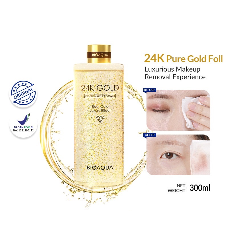 BIOAQUA 24K GOLD CLEANSER | TONER | SERUM | EYE CREAM | CREAM | FACIAL MASK | REMOVER