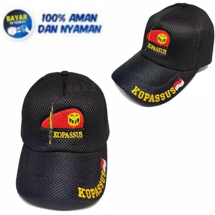 Topi Double Mess NKRI / Topi Double Mess Padi Kapas / Topi Double Mess Security / Topi Jaring Jala