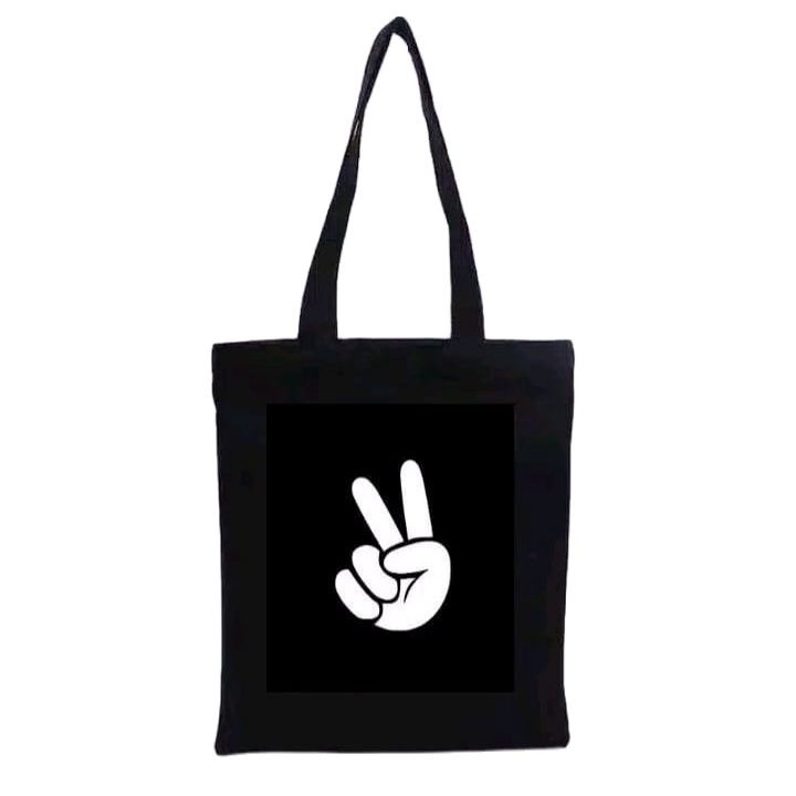 Sanial D1381 ToteBag tote bag custom tas tote wanita kpop murah custom motif DOMMO