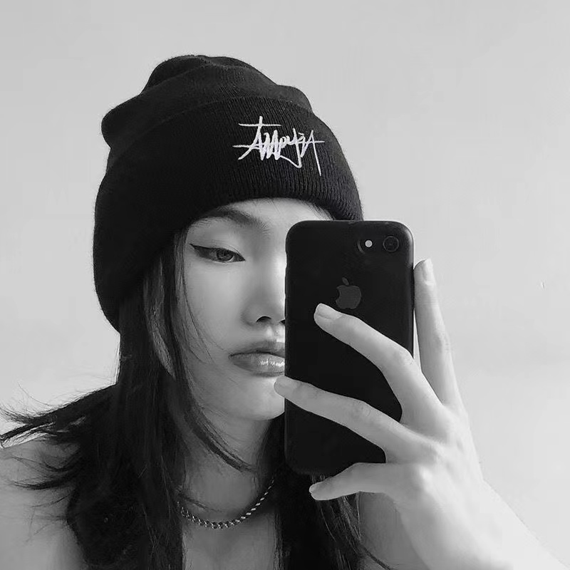 Topi Beanie Rajut Desain Stussy Gaya Kasual Untuk Pria Dan Wanita