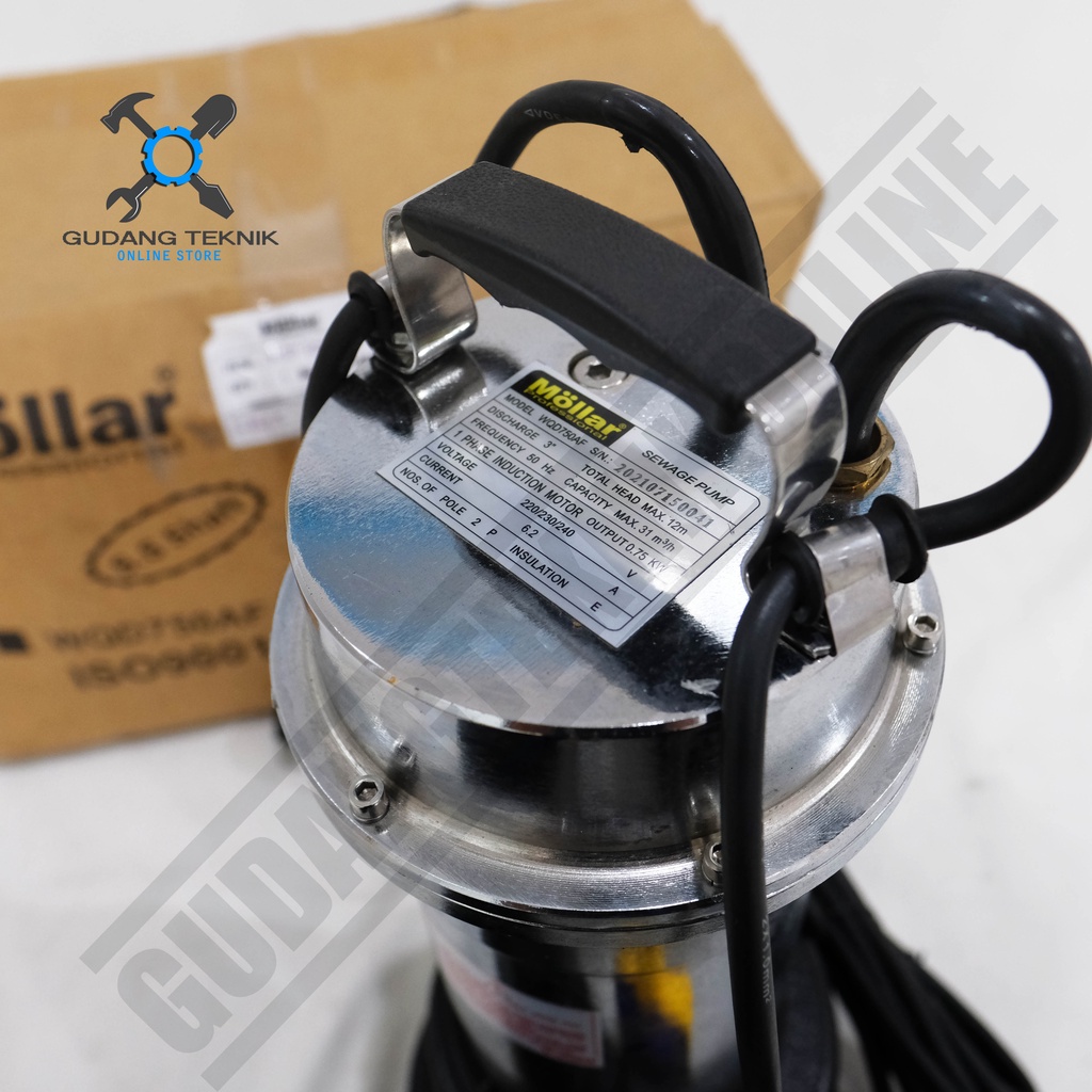Pompa Celup Air Kotor MOLLAR MLR-WQD750AF / Sawage Pump MLR WQD 750AF