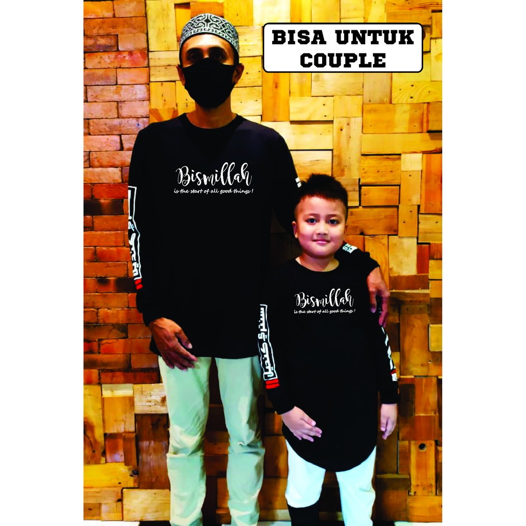 kaos dakwah premium distro bisa couple / kaos dakwah lengan panjang / kaos islami / kaos bismillah-4