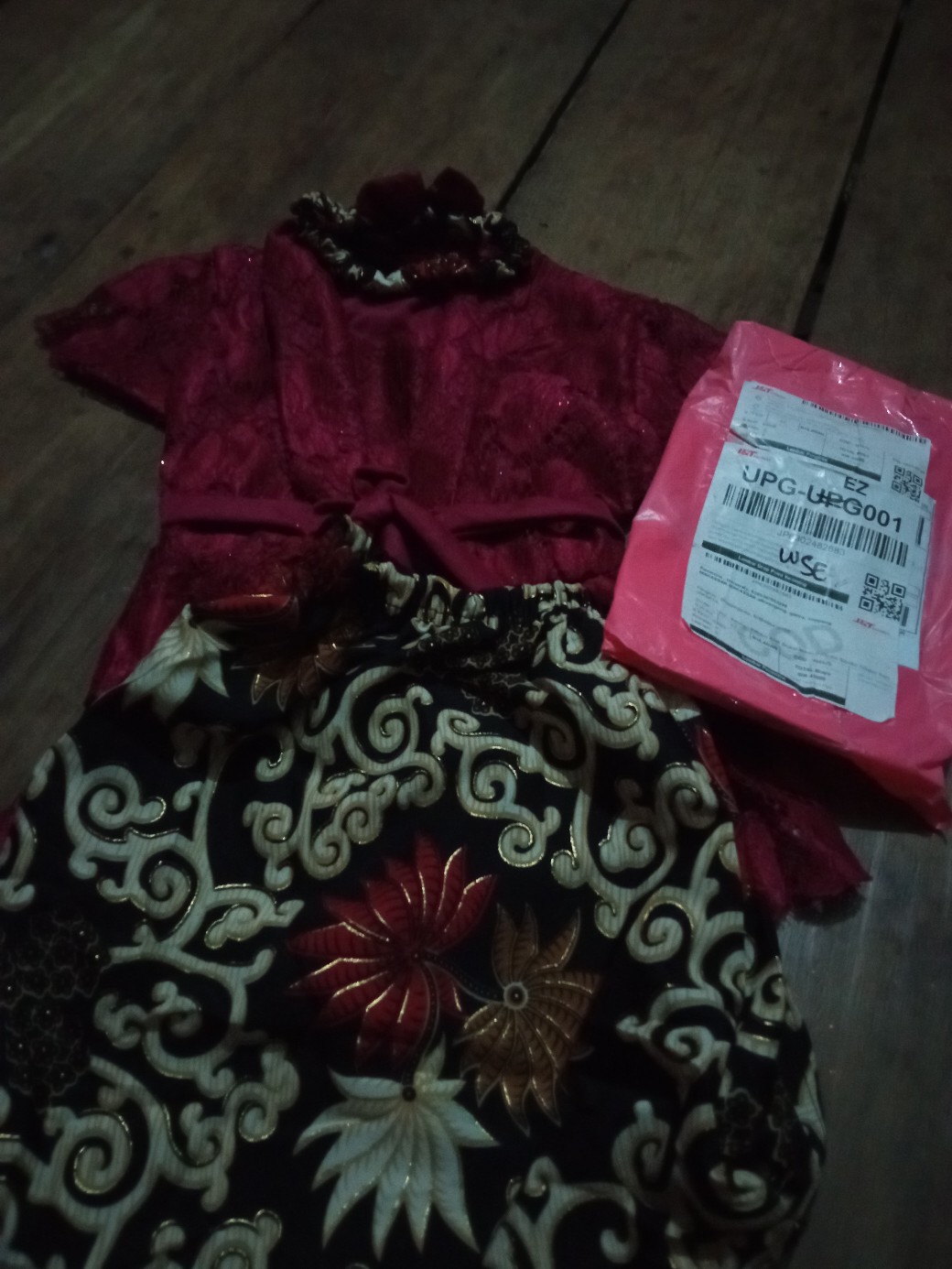 Kebaya Anak Brukat Modern (gratis Bando) Setelan Baju Brokat & Rok Batik Bayi Balita Kutu Baru Ruru