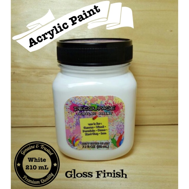 

Decoupage Acrylic Paint 210ml / CAT AKRILIK DECOUPAGE DAN FURNITURE