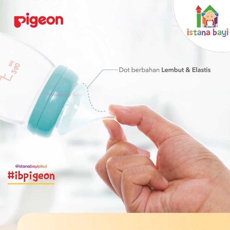 Pigeon Wide neck PP Clear Bottle/Pigeon Botol susu/Botol susu bayi/Pigeon wide neck bottle