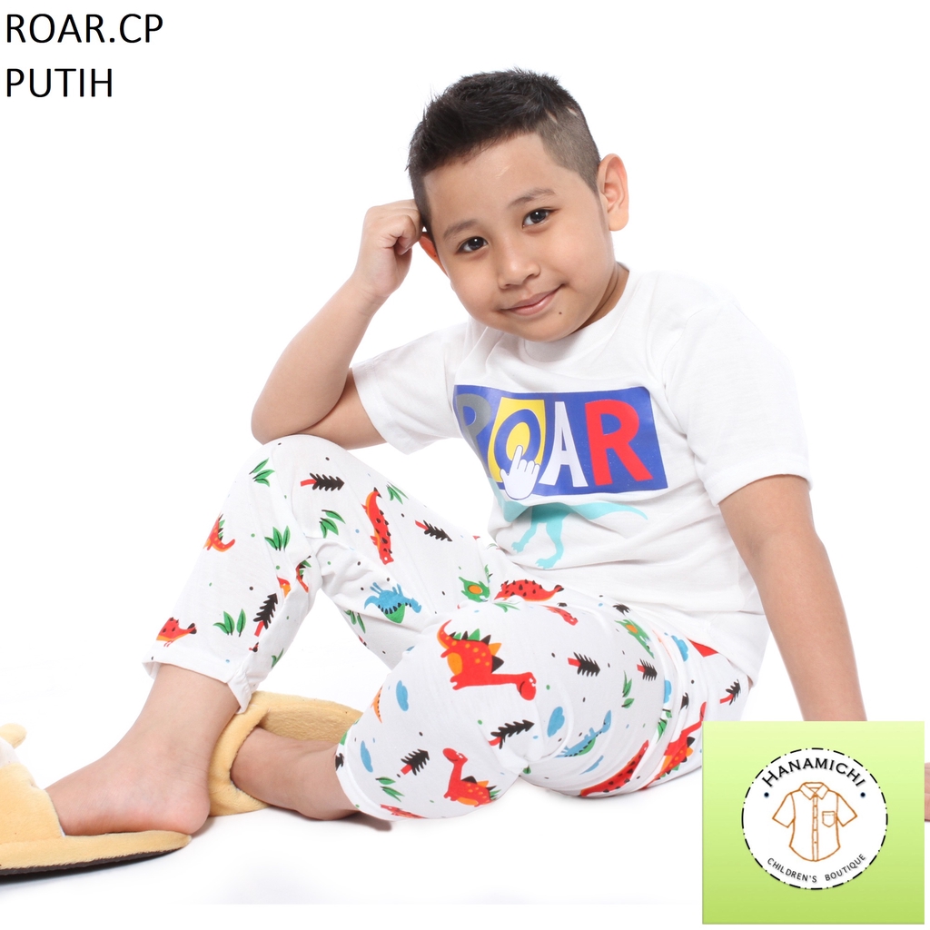 Hanamichi ROAR.CP Setelan Baju Anak Lengan Pendek