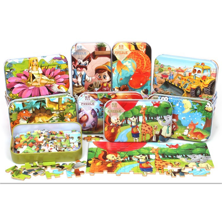 TweedyToys - Jigsaw Puzzle / Puzzle Kaleng 60 Pcs / Puzzle 60 Keping Baru Lucu