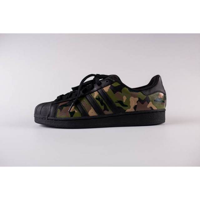 BIG SALE  ADIDAS SUPERSTAR LEATHER BLACK ARMY ORIGINAL AUTHENTIC