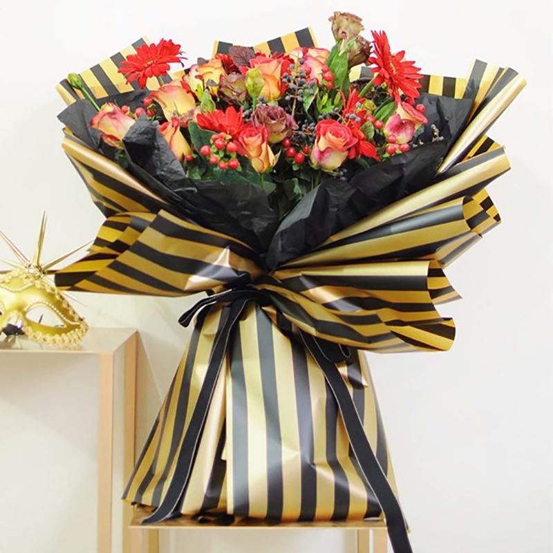 Flower Wrapping Cellophane Paper Kertas Buket Bouquet Bunga Palsu Plastik KB6044