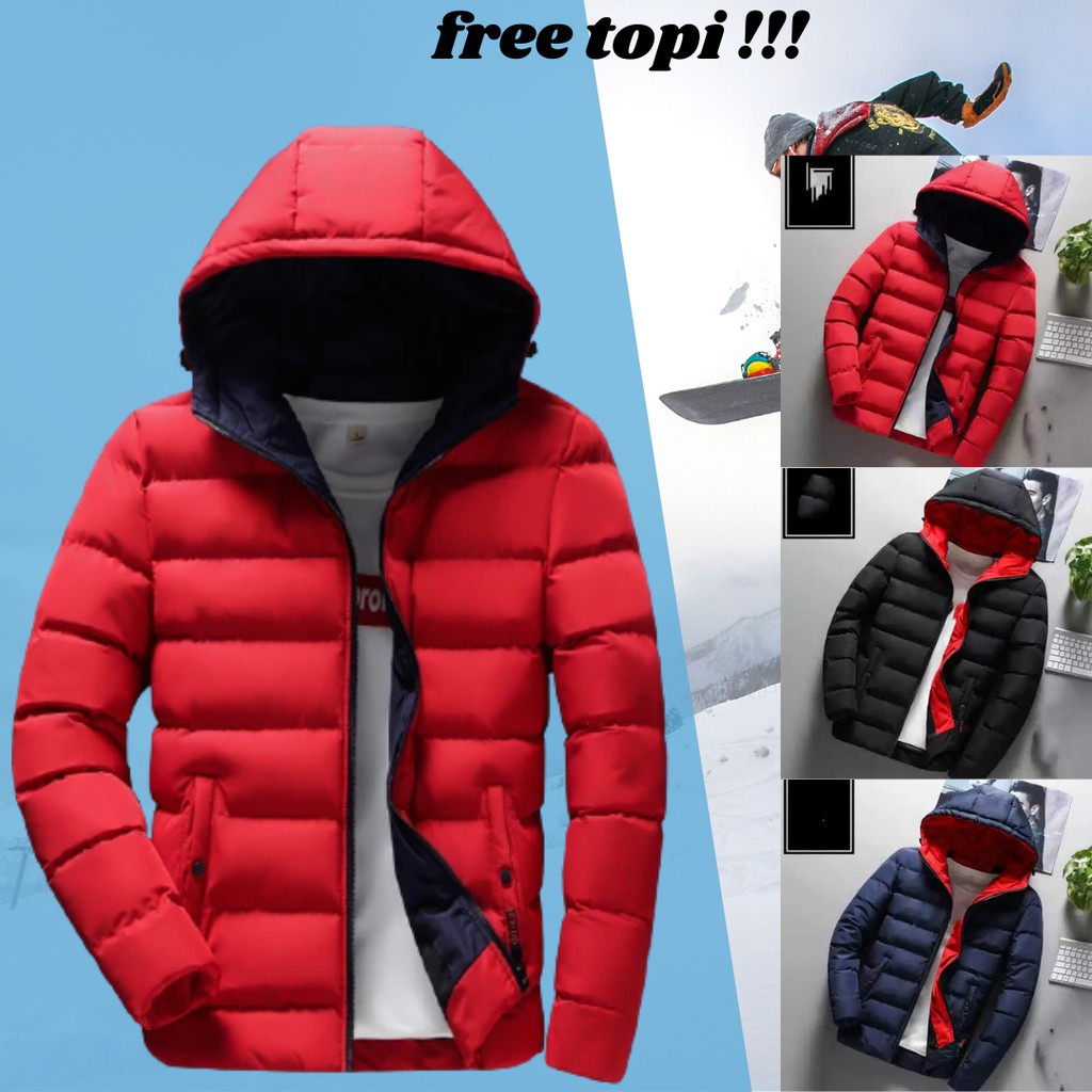 Jaket Winter Coat Pria/Jeket Musim Dingin Pria/jaket Tebal Pria/jaket Terlaris