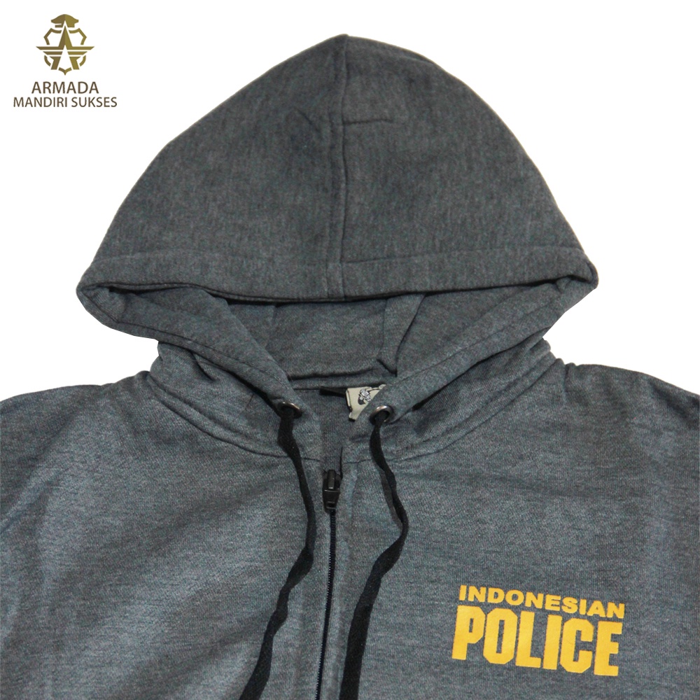 Hoodie Police Indo Ritsleting - Sweater Police Indo Ritsleting