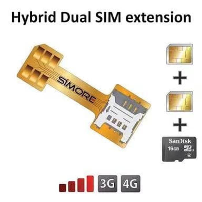 Flexible Adaptor Hybrid WIHUA Dual Simcard Adapter Sim card Converter