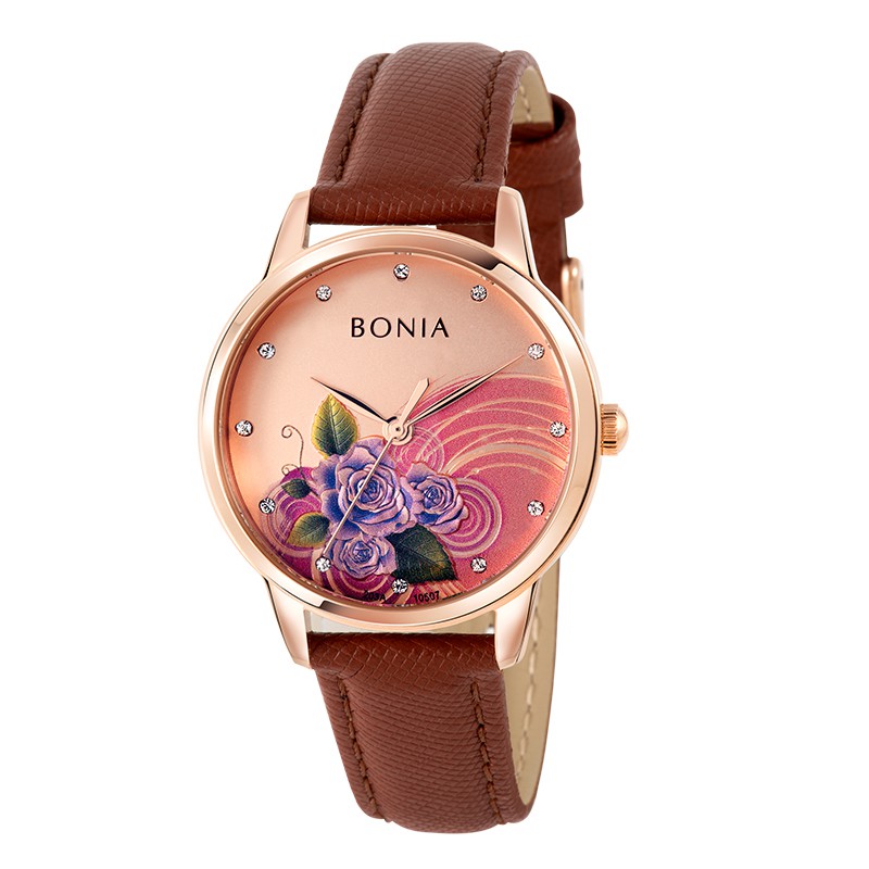 Bonia - B10507-2577 - Jam Tangan Wanita - Brown