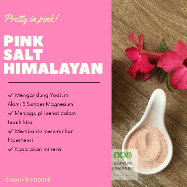 

GARAM HIMALAYA - PINK SALT - GARAM UNTUK DIET - UNTUK MPASI - 170gr